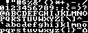 Font image used - 1-bit BMP with the header removed, converted to 8-bit chars